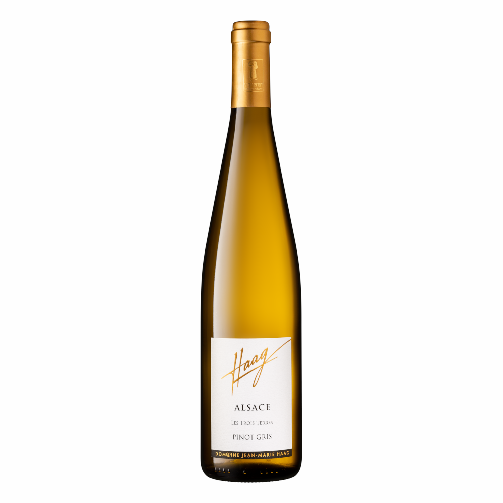 Wino Domaine Haag Pinot Gris Les Trois Terres 13,5% białe półwytrawne 750 ml