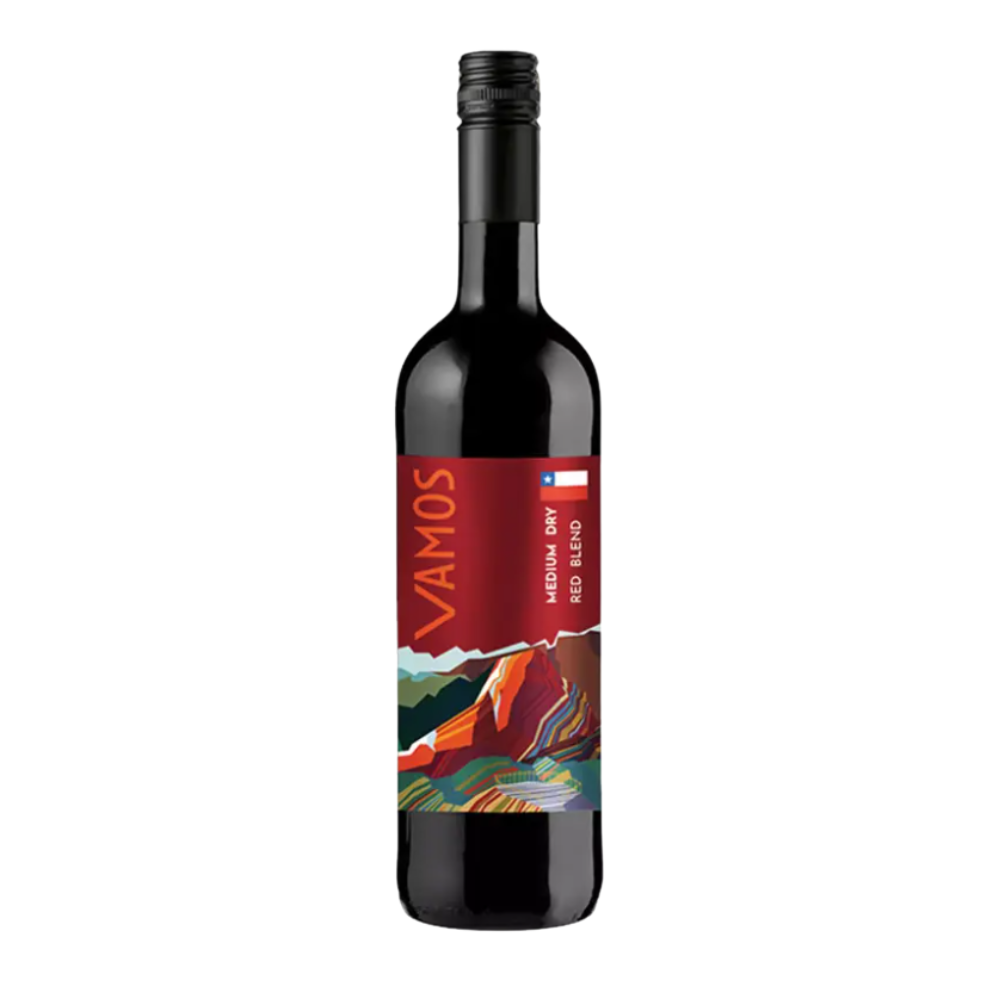 Wino Vamos Red Bend czerwone półwytrawne 750 ml