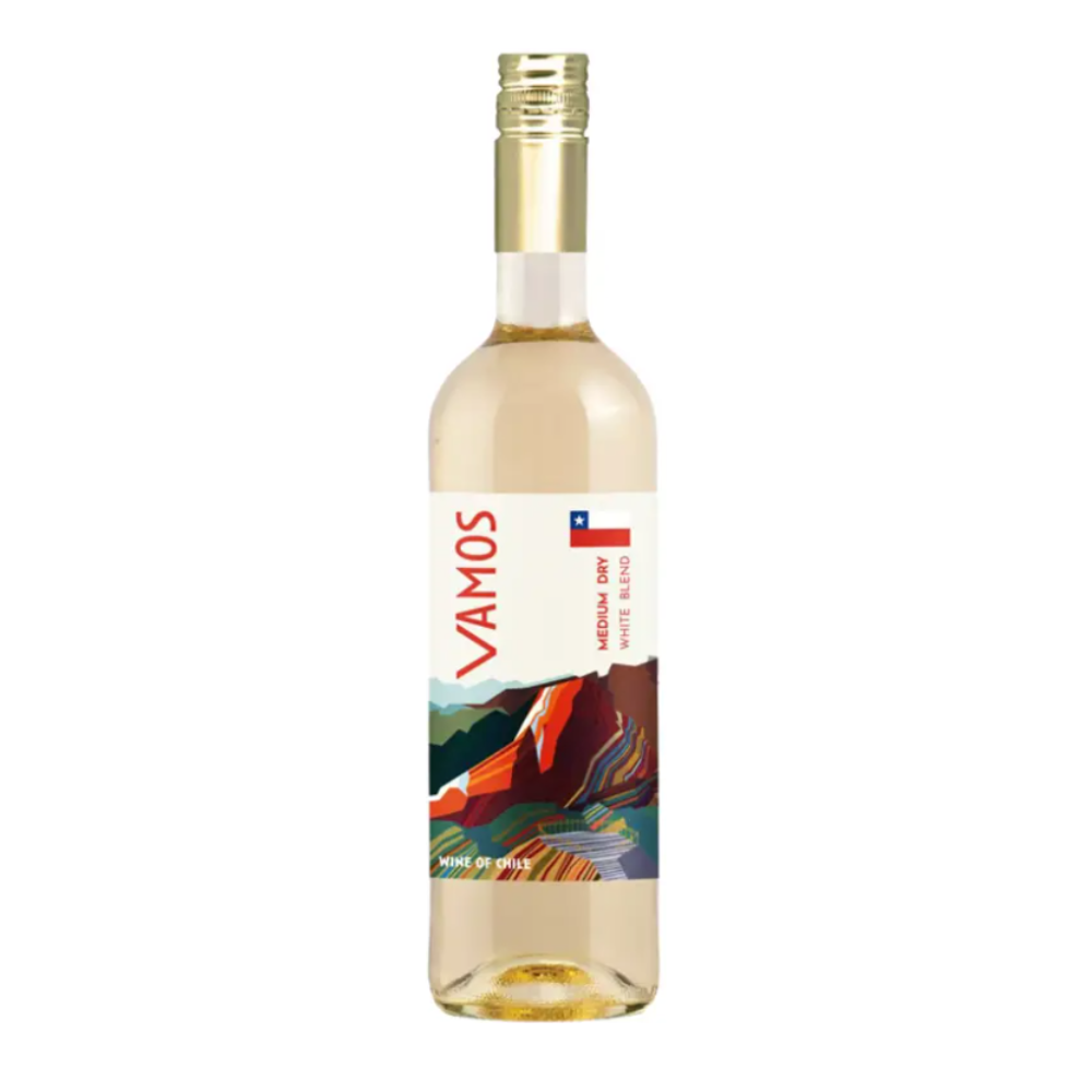 Wino Vamos White Bend białe półwytrawne 750 ml