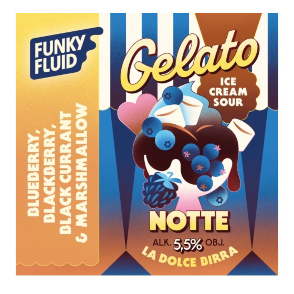 Piwo Funky Fluid / Mad Scientist Gelato Notte 5,5% 500 ml Puszka