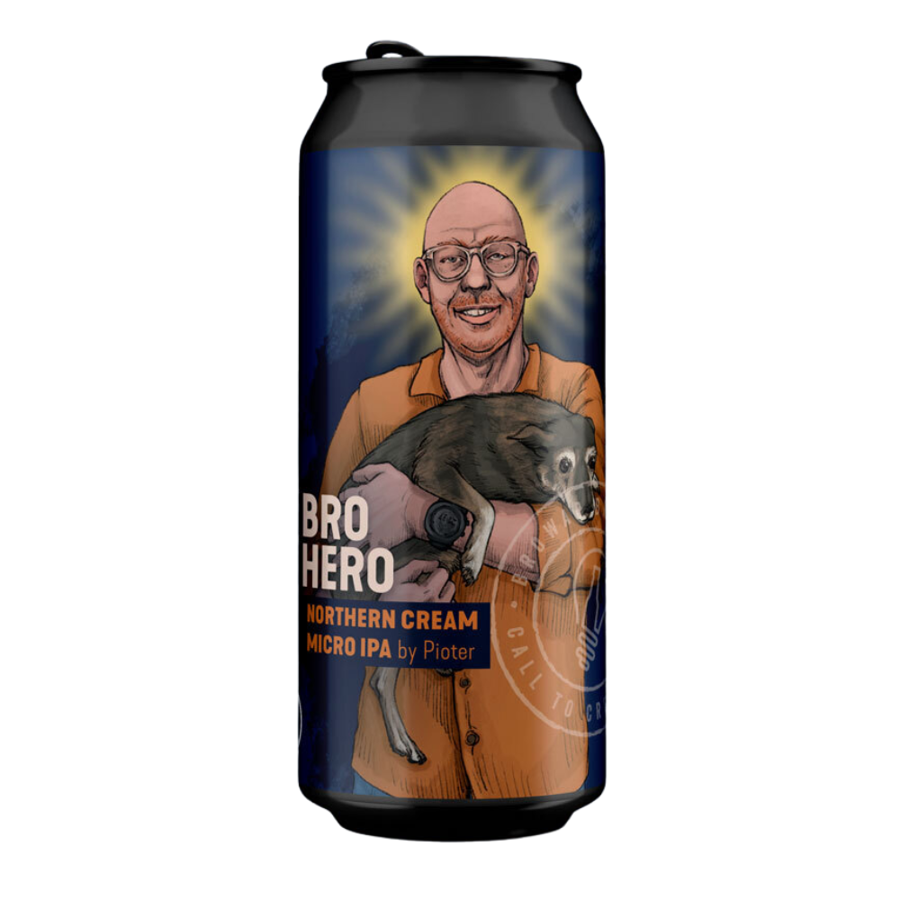 Piwo Brokreacja BroHero Pioter  Northern Cream Micro IPA 4,2% 500 ml puszka