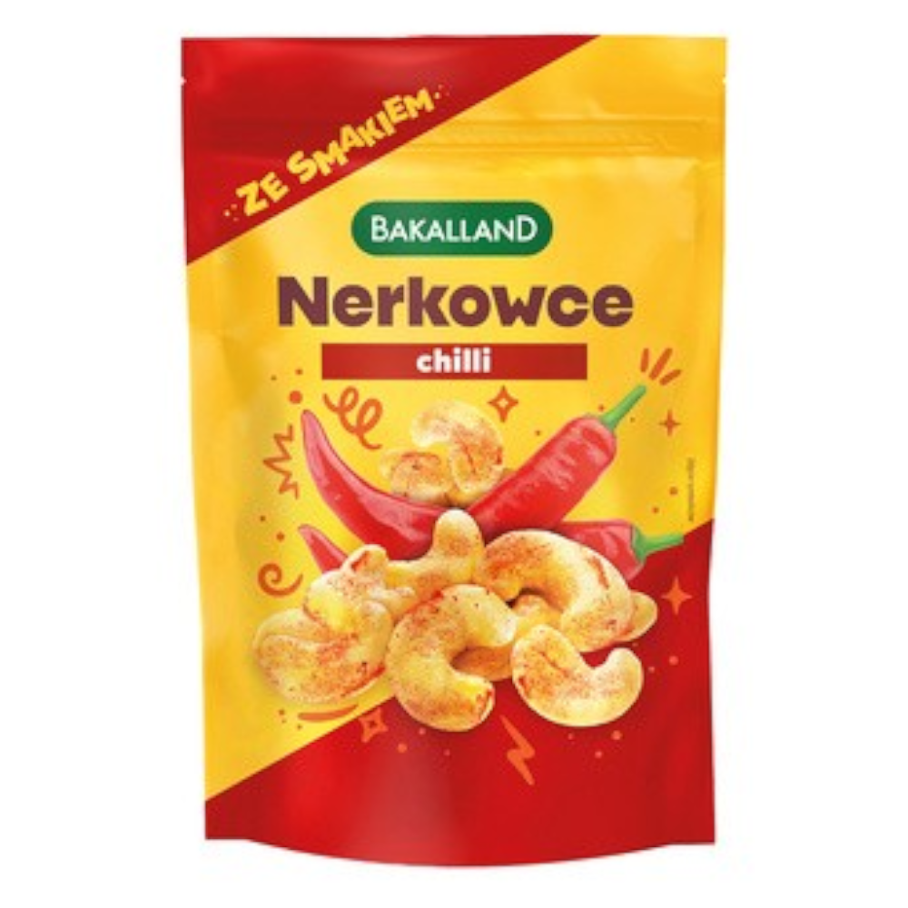 Przekąski Bakalland Orzechy nerkowca prażone Chilli 70 g
