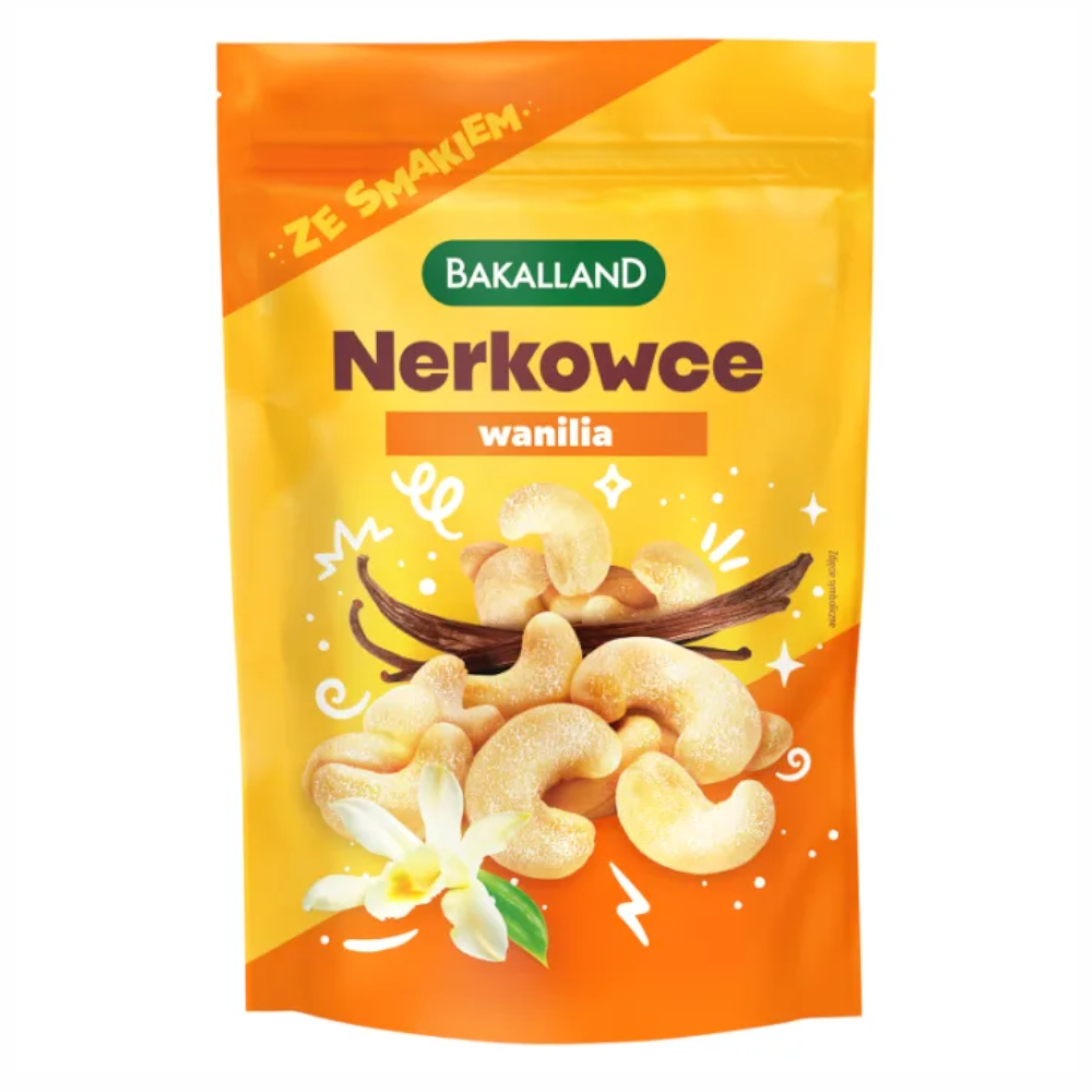 Przekąska Bakalland Orzechy Nerkowca Prażone Wanilia 170 g