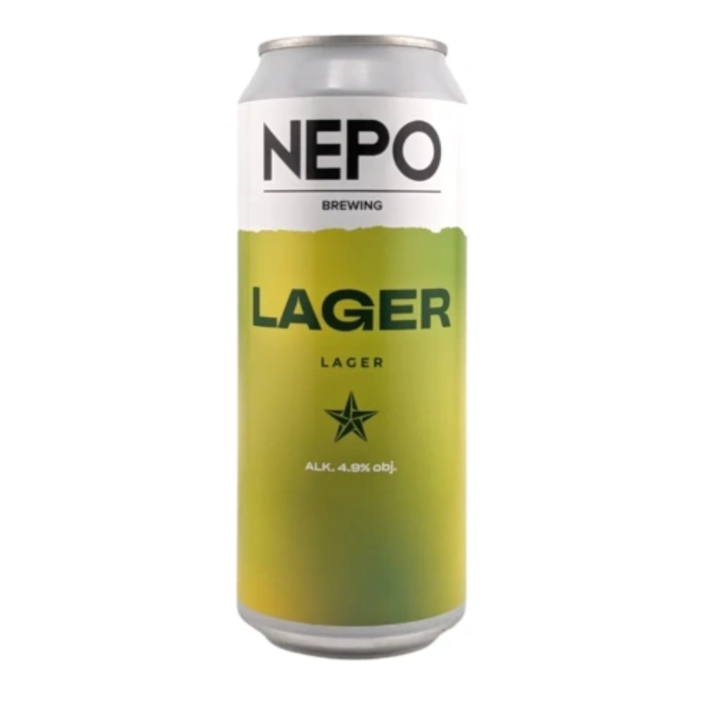 Piwo Nepomucen Lager 4,9% 500 ml puszka
