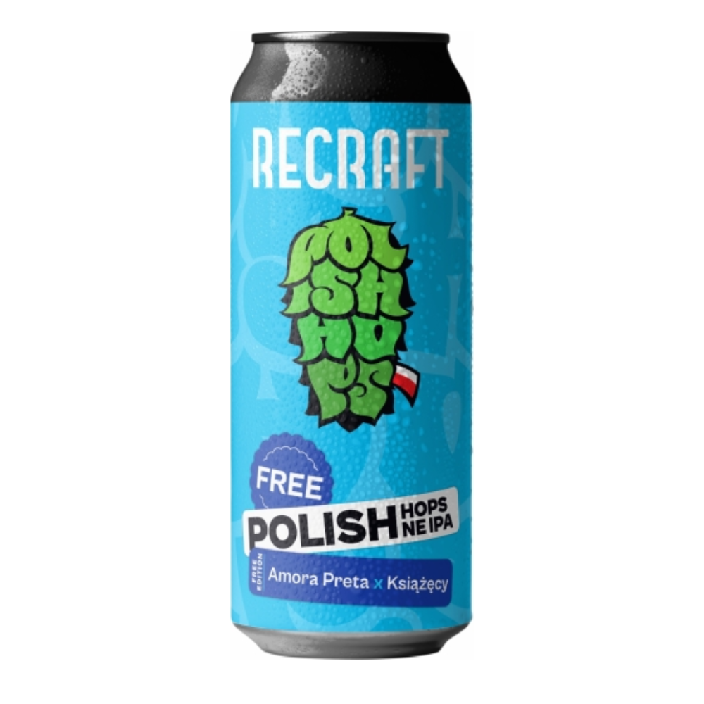 Piwo ReCraft Free Polish Hops Amora Preta & Książęcy 0% 500 ml puszka