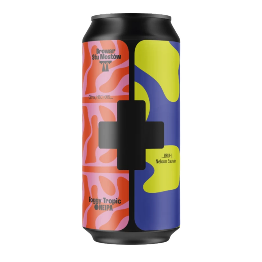 Piwo Browar Stu Mostów Foggy Tropic NEIPA 6,5%  440 ml puszka