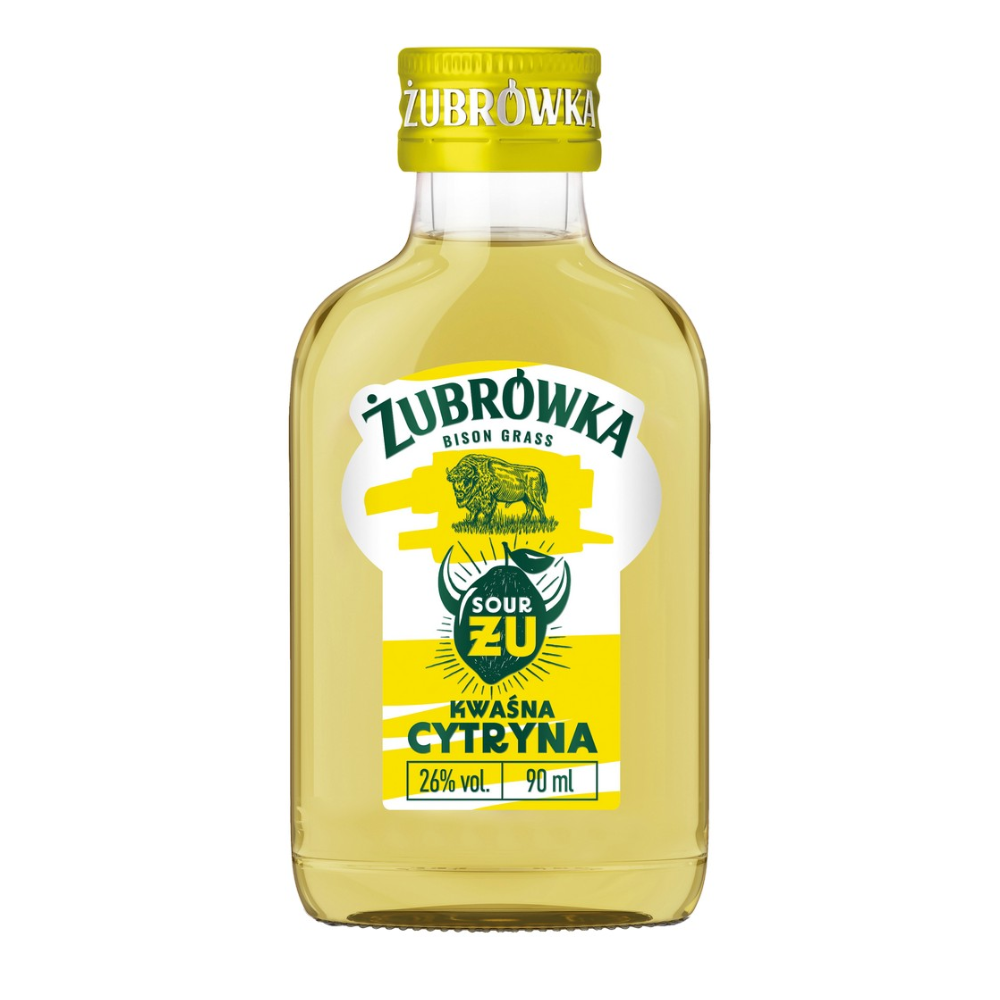 Wódka Żubrówka Sour Żu Kwaśna Cytryna 26% 90 ml