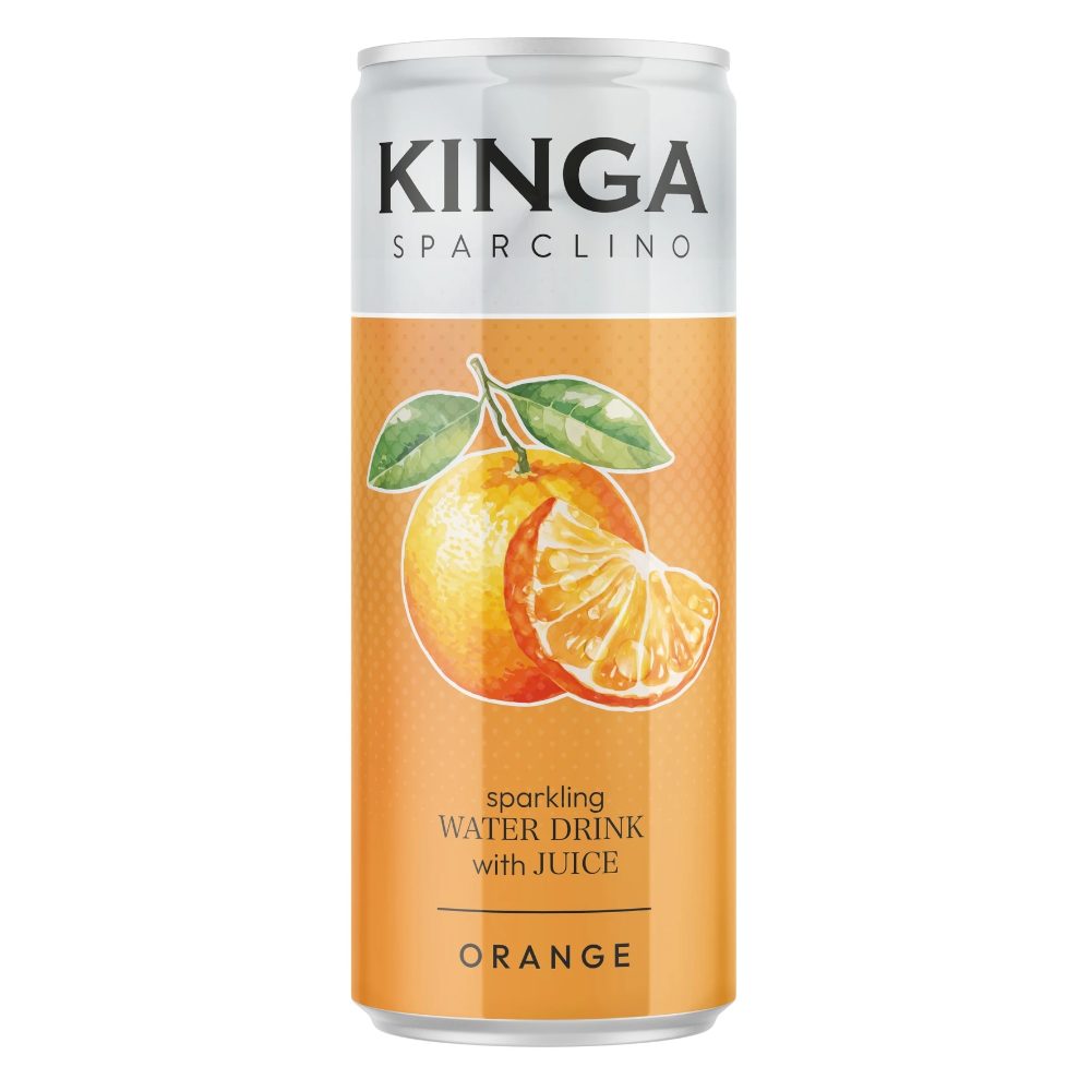 Napój Kinga Sparclino Orange 250 ml puszka