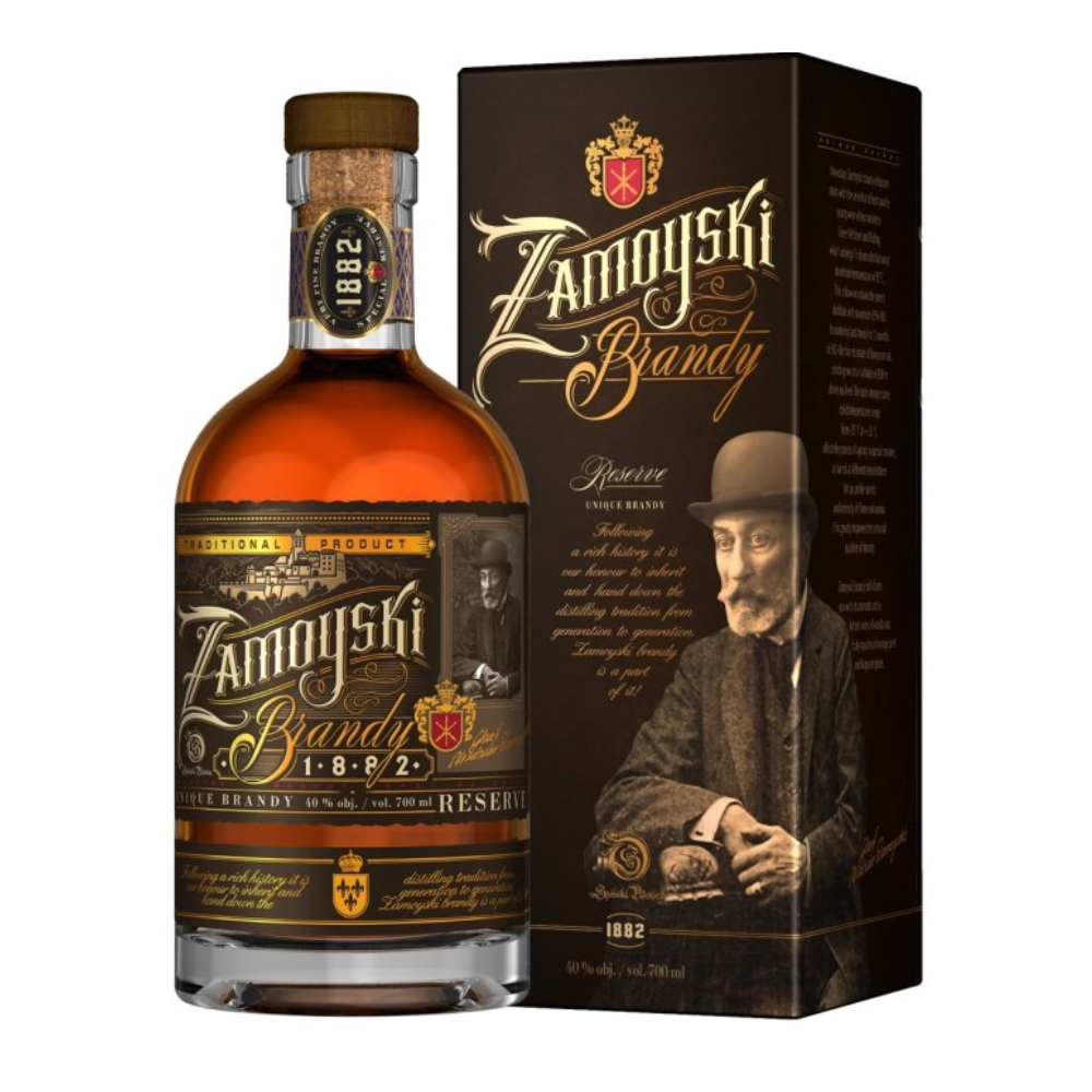 Brandy Zamoyski 40% 700 ml + kartonik