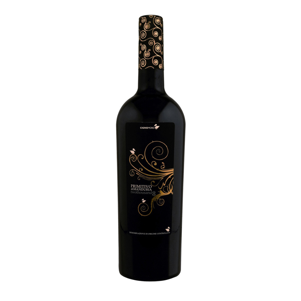 Wino Cigno Moro Primitivo di Manduria DOP 2021 14,5% czerwone wytrawne 750 ml
