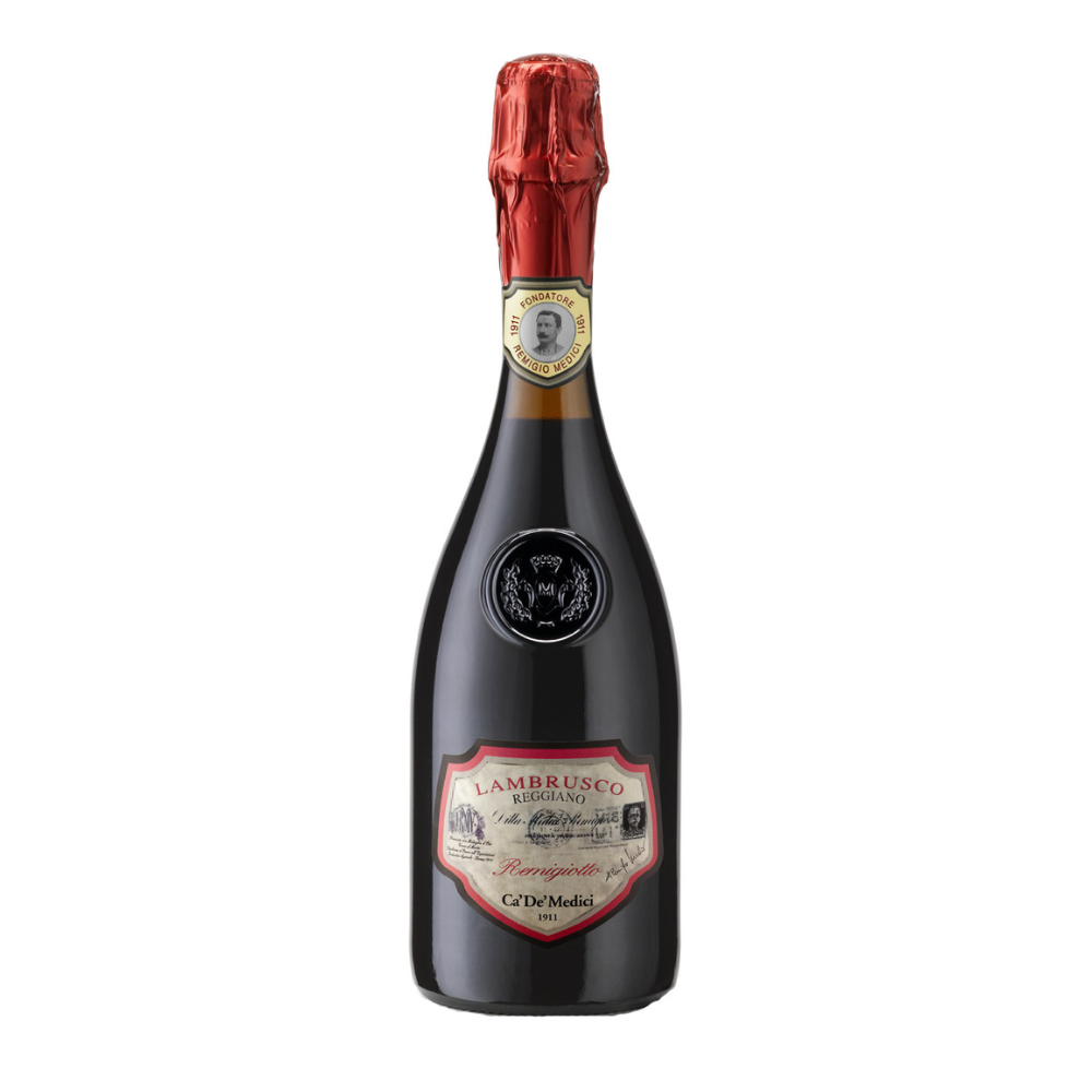 Wino Ca de Medici Lambrusco Remigiotto 9% czerwone półsłodkie 750 ml