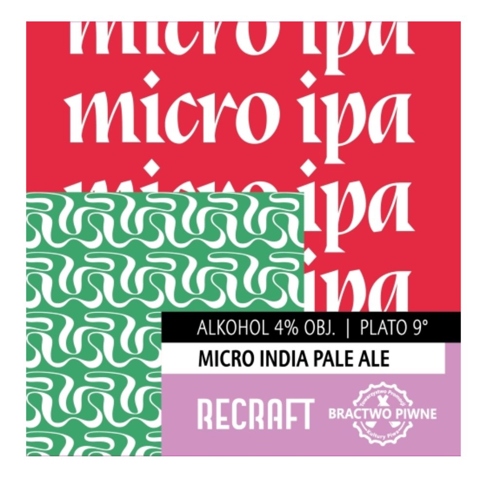 Piwo ReCraft & Bractwo Polish Micro IPA 4% 500 ml