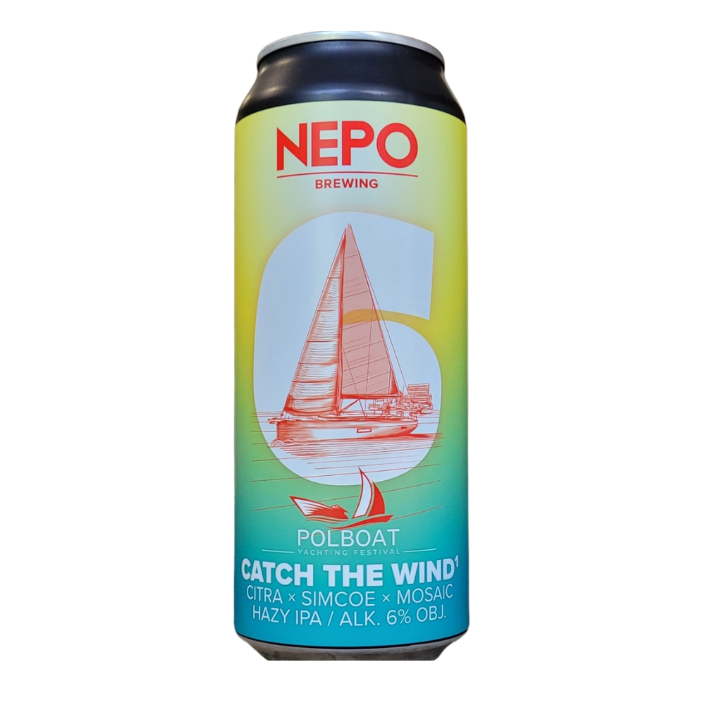Piwo Nepomucen/Polboat Catch The Wind 1 Citra x Simcoe x Mosaic Hazy IPA 6% 500 ml puszka