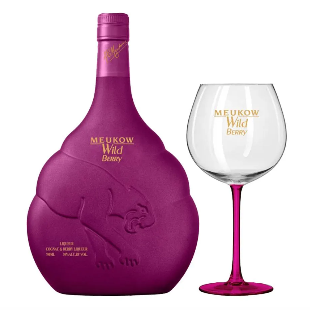 Likier Meukow Wild Berry + Kieliszek 30% 700 ml
