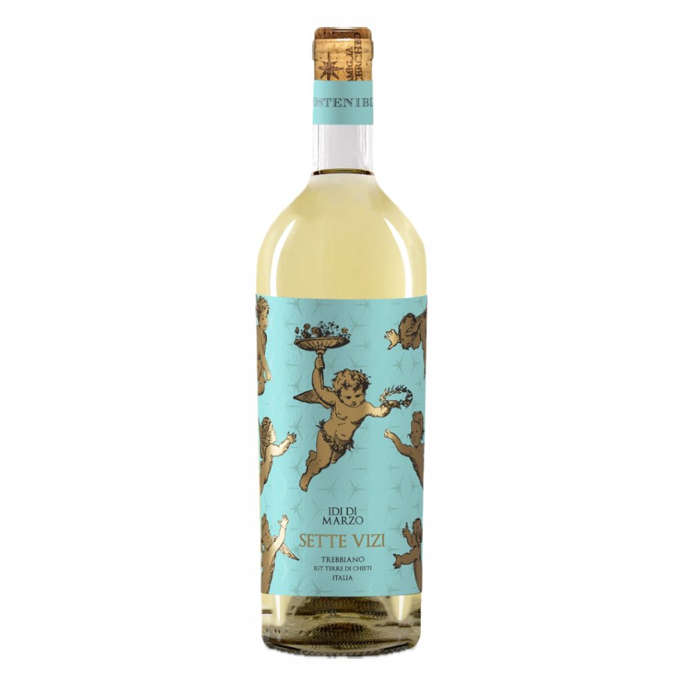Wino Idi di Marzo Trebbiano IGT Terre di Chieti Sette Vizi 12,5% białe wytrawne 750 ml