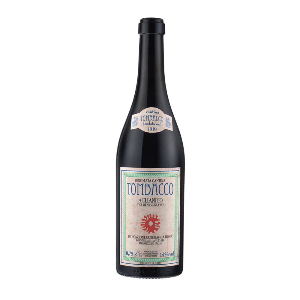 Wino Tombacco Aglianico del Beneventano IGT 14% czerwone wytrawne