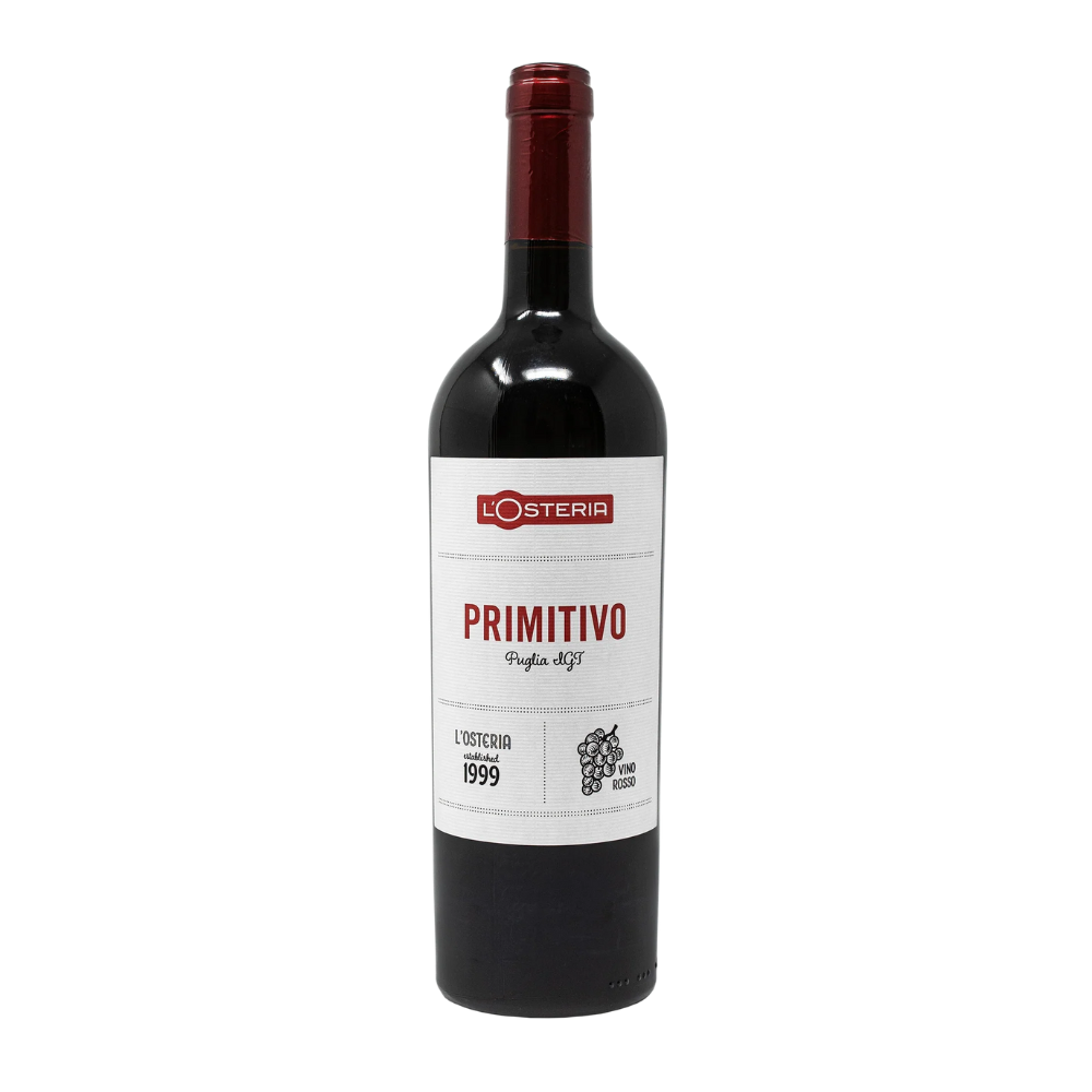 Wino L'Osteria Primitivo Puglia IGT 13% czerwone wytrawne 750 ml
