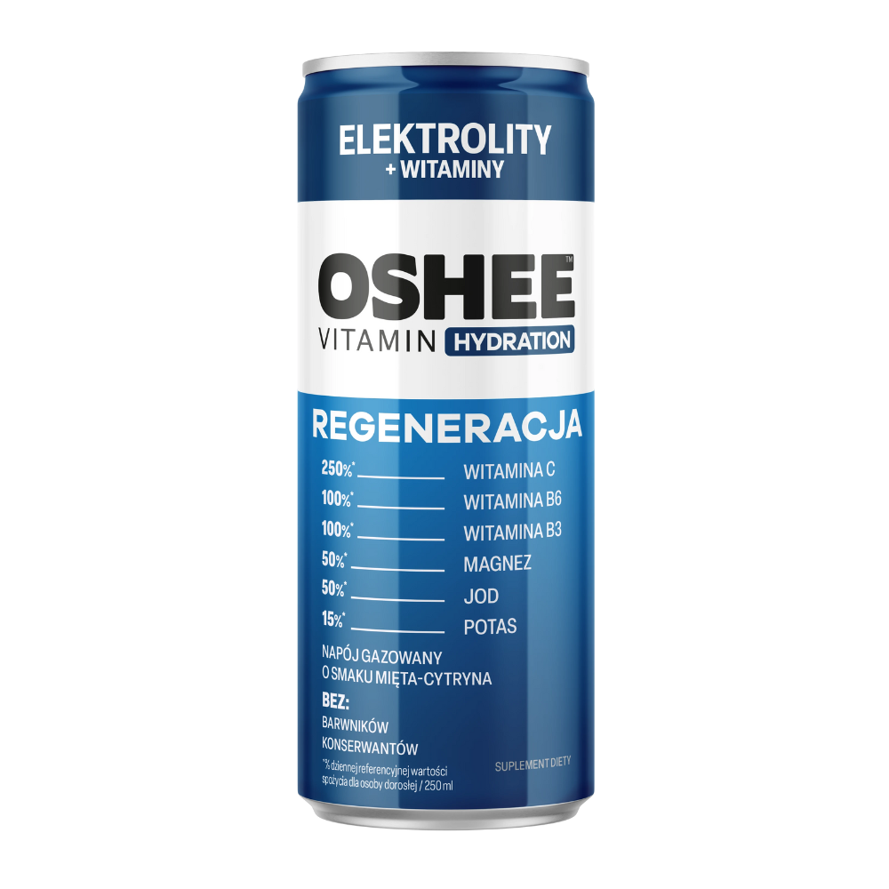 Napój Oshee Vitamin Hydration Recovery elektrolity mięta  cytryna 250 ml