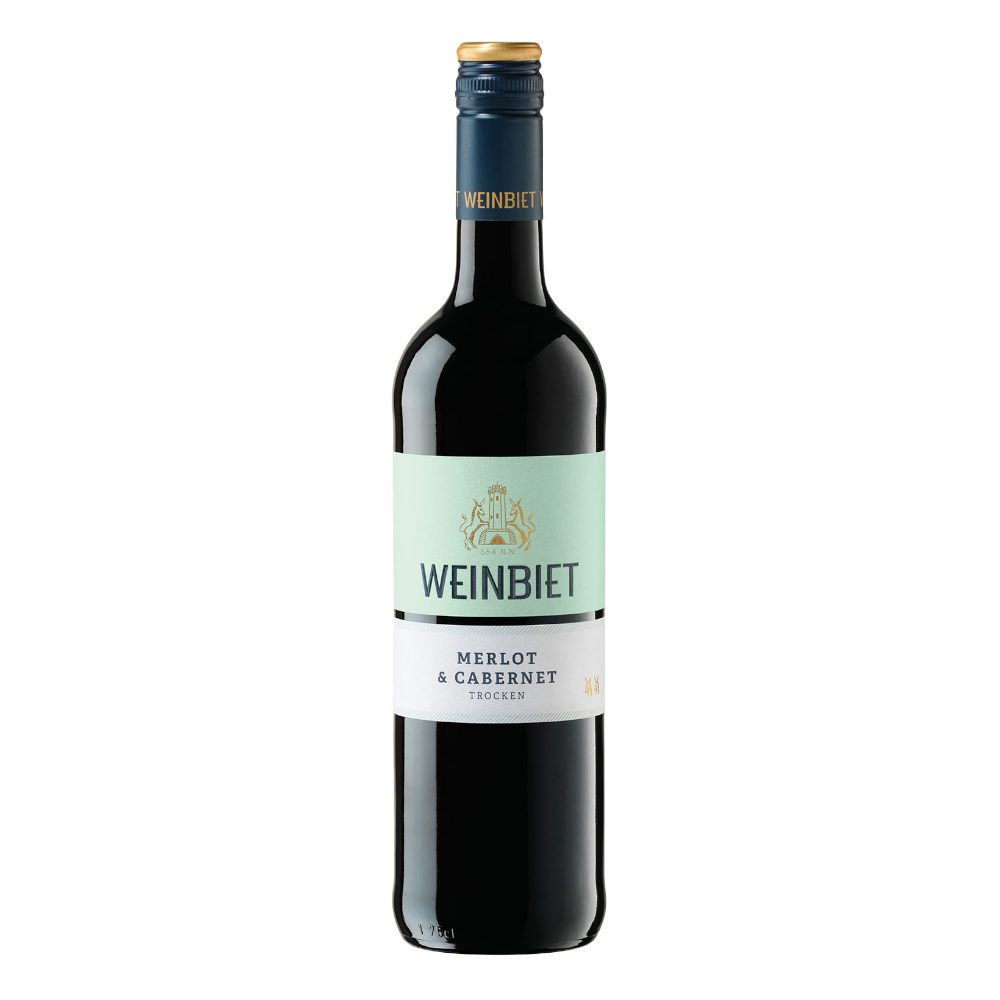 Wino Weinbiet Merlot & Cabernet Trocken 2023 13% czerwone wytrawne 750 ml