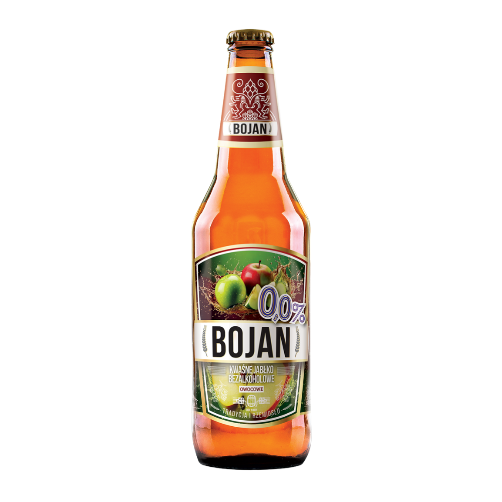 Piwo Bojan Bojan Kwaśne Jabłko 0% 500 ml