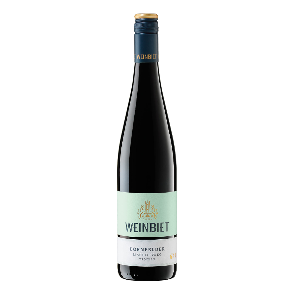 Wino Weinbiet Bischofsweg Dornfelder Trocken 2023 13% czerwone wytrawne 750 ml
