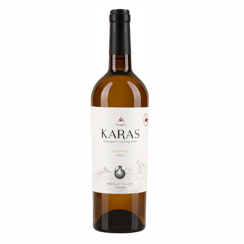 Wino Karas Kangun White 2023 13,4% białe wytrawne 750 ml