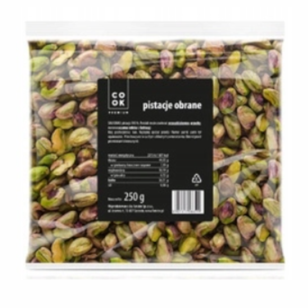 Cook Pistacje naturalne obrane 250 g