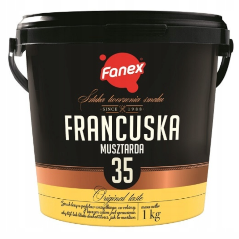 Fanex Musztarda Francuska 1 kg wiadro