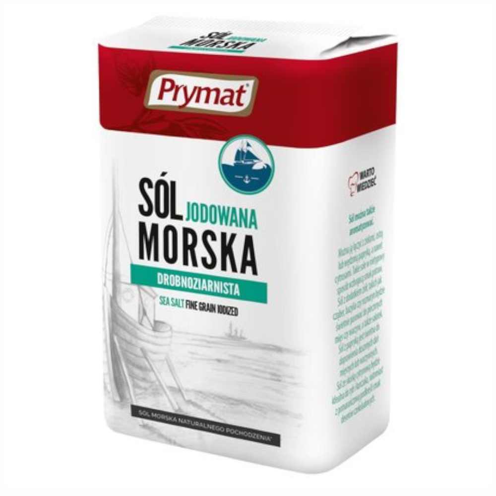 Prymat Sól Morska Jodowana Drobnoziarnista 1 kg