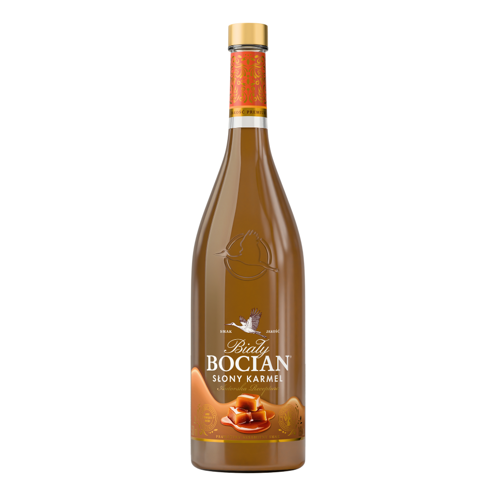 Likier Biały Bocian Słony Karmel 16% 500 ml