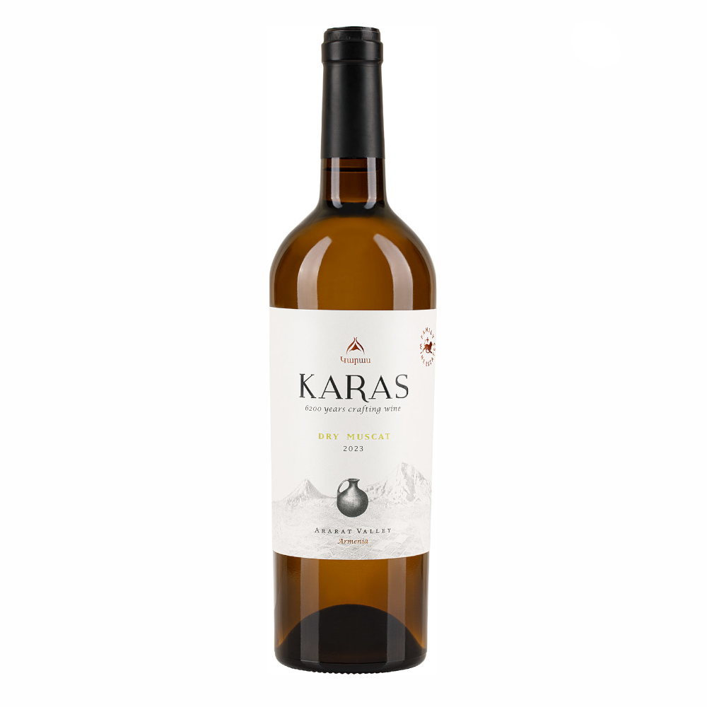 Wino Karas Dry Muscat 2024 12% białe wytrawne 750 ml