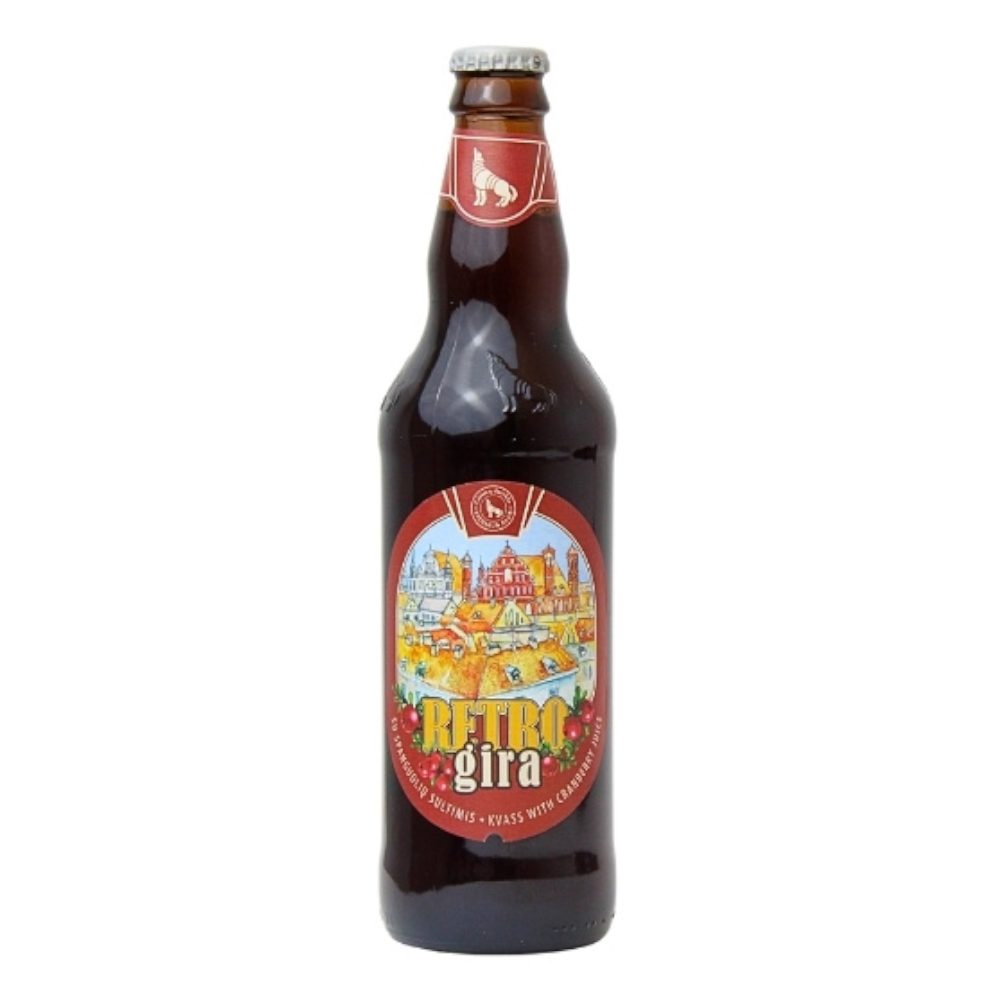Kwas Retro o smaku żurawinowym 500 ml
