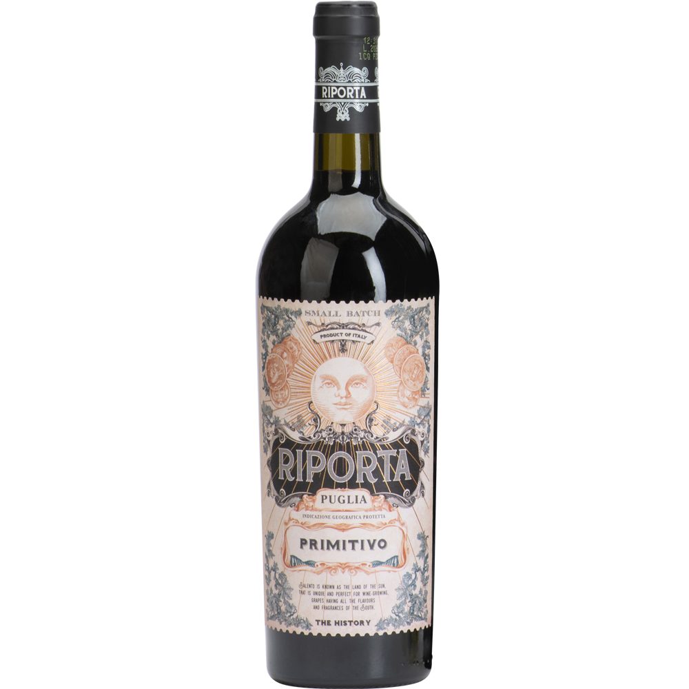 Wino Riporta Primitivo 2024 Puglia 14% czerwone wytrawne 750 ml