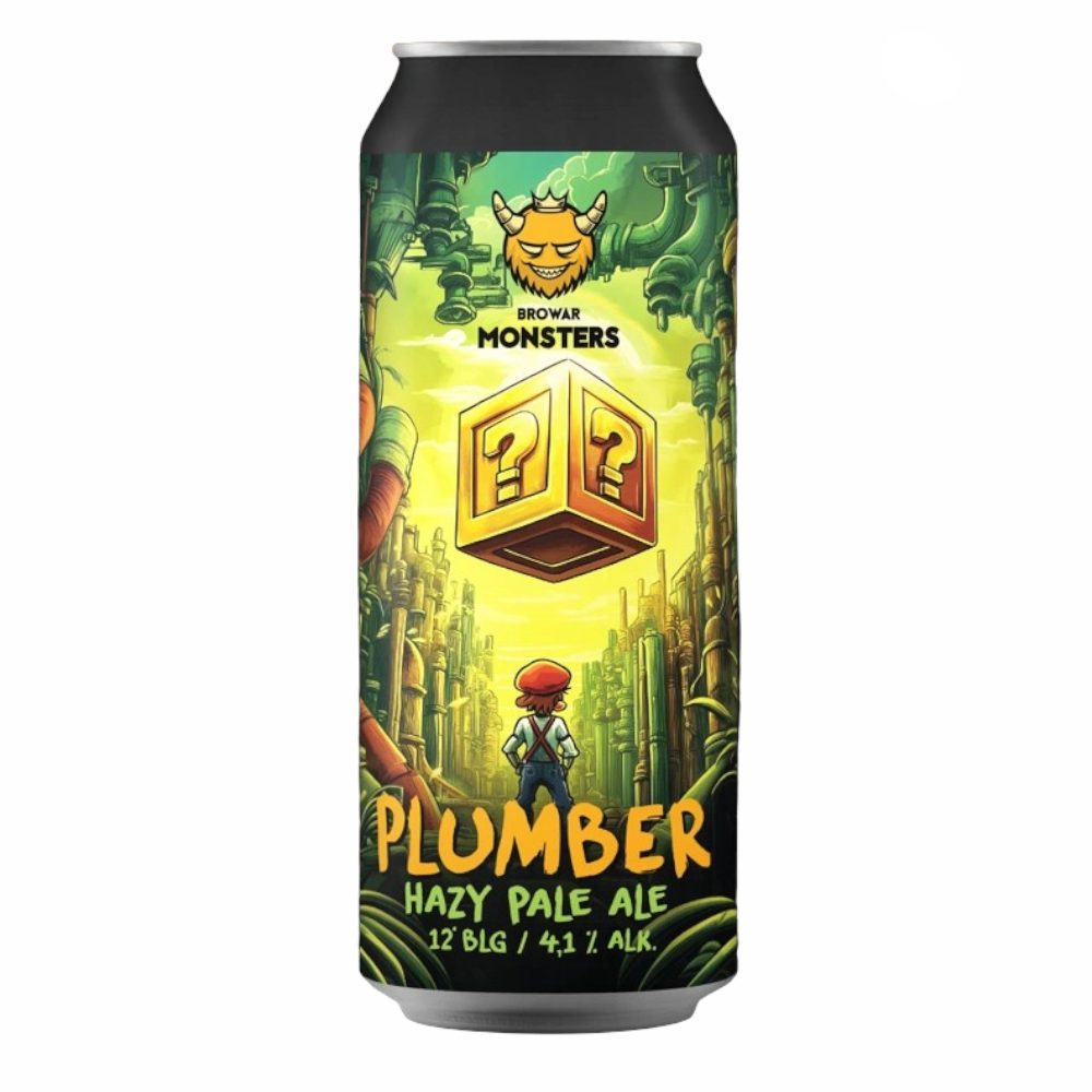 Piwo Monsters Plumber - Hazy Pale Ale 4,1% 500 ml puszka