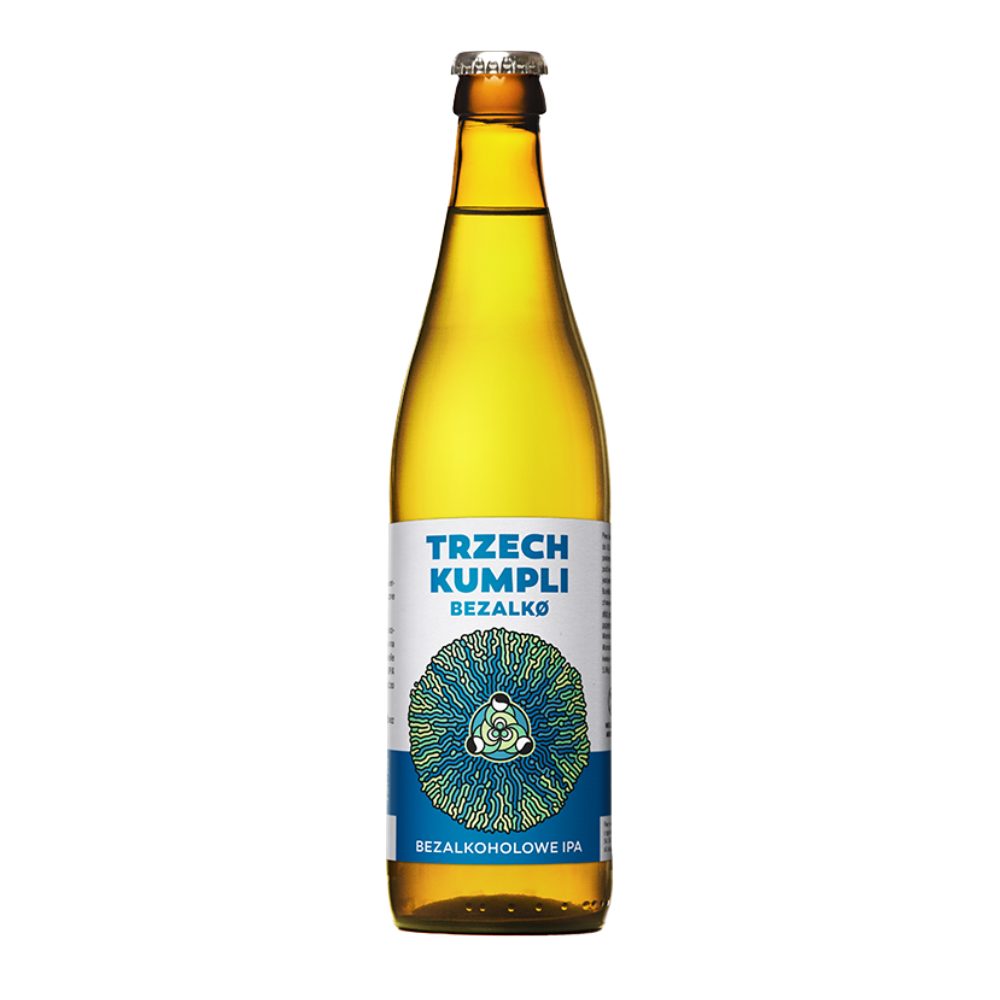 Piwo Trzech Kumpli IPA BezalkØ 0,5% 500 ml