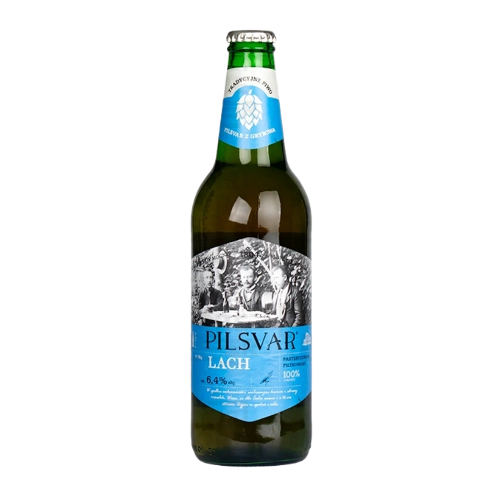 Piwo Grybów Pilsvar Lach 6,4% 500 ml