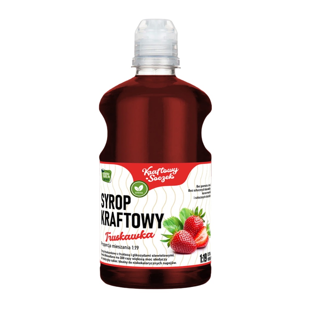Syrop Kraftowy Truskawka 500 ml