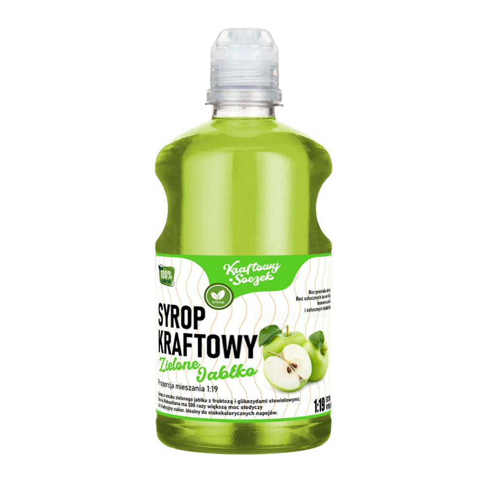 Syrop Kraftowy Zielone Jabłko 500 ml