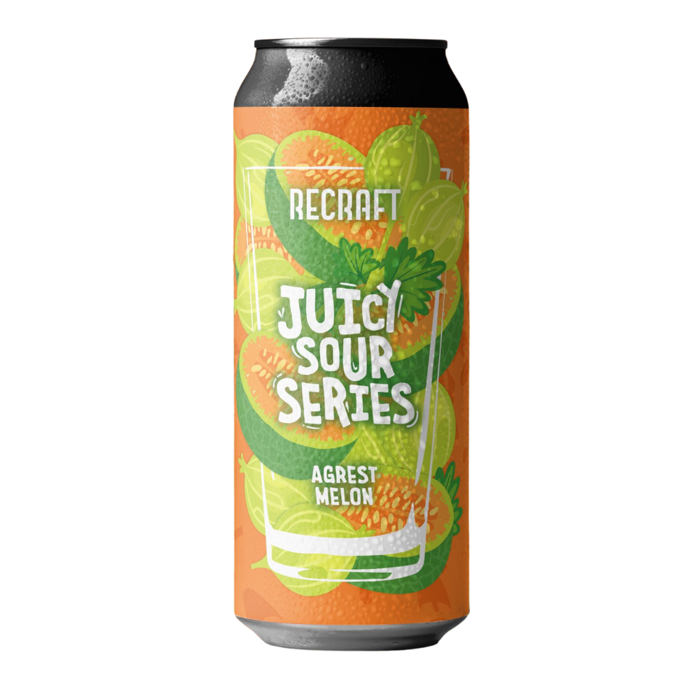 Piwo ReCraft Juicy Sour Series Agrest, Melon Juicy Sour Ale 4,7% 500 ml puszka
