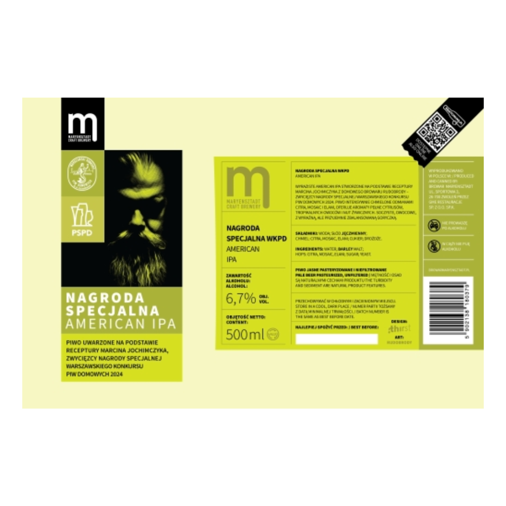 Piwo Maryensztadt Nagroda Specjalna WKPD American IPA 6,7% 500 ml puszka