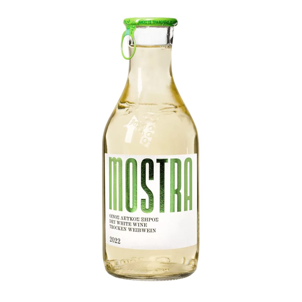 Wino Mostra Muscat Chardonnay Roditis 12,5% białe wytrawne 500 ml