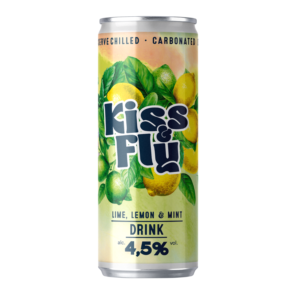 Drink Kiss & Fly Lime, Lemon & Mint 4,5% 330 ml