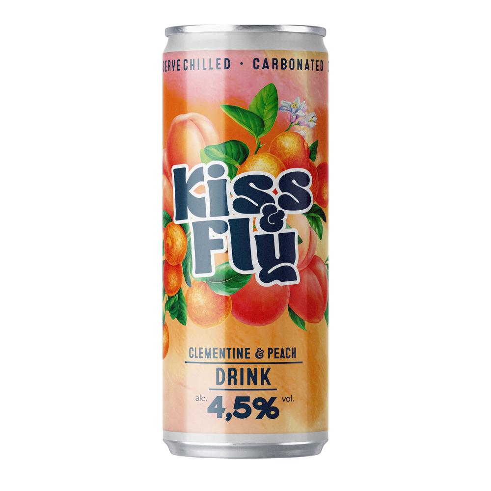 Drink Kiss & Fly Clementine & Peach 4,5% 330 ml