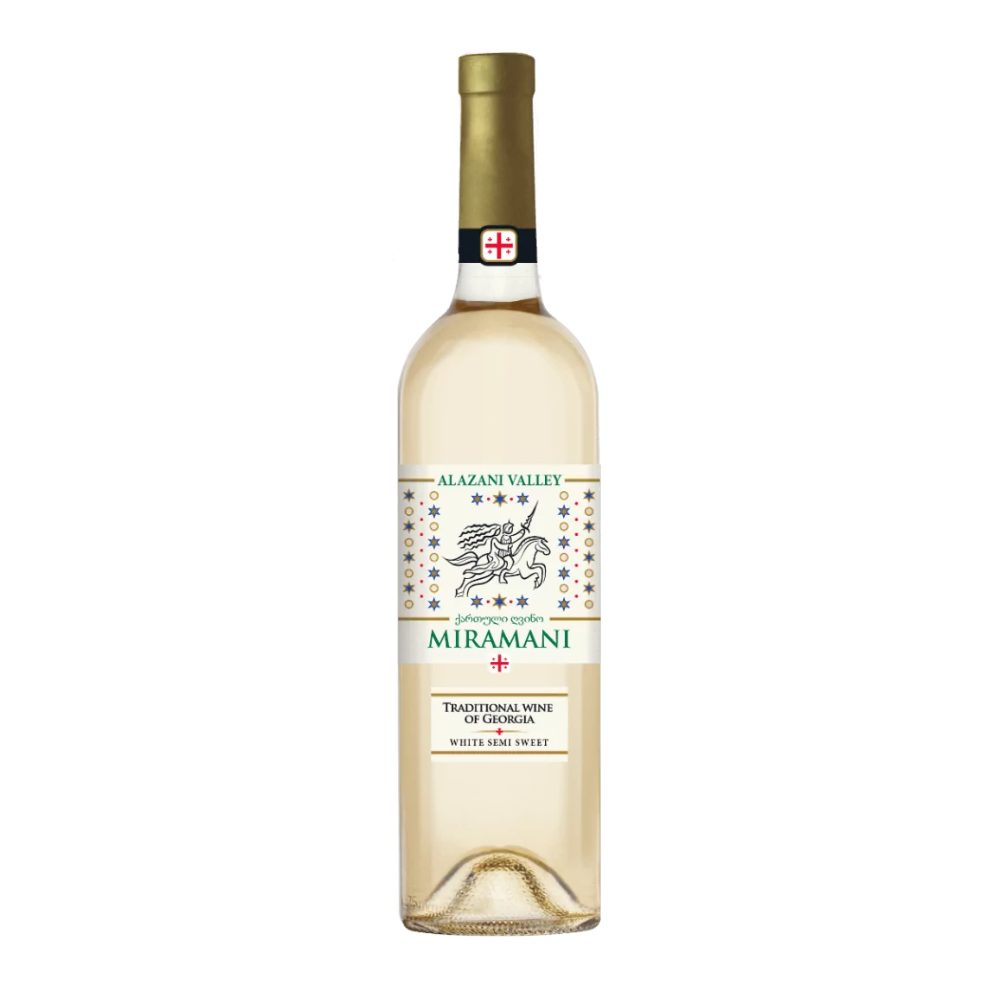 Wino Miramani Alazaani Valley 11% białe półsłodkie 750 ml