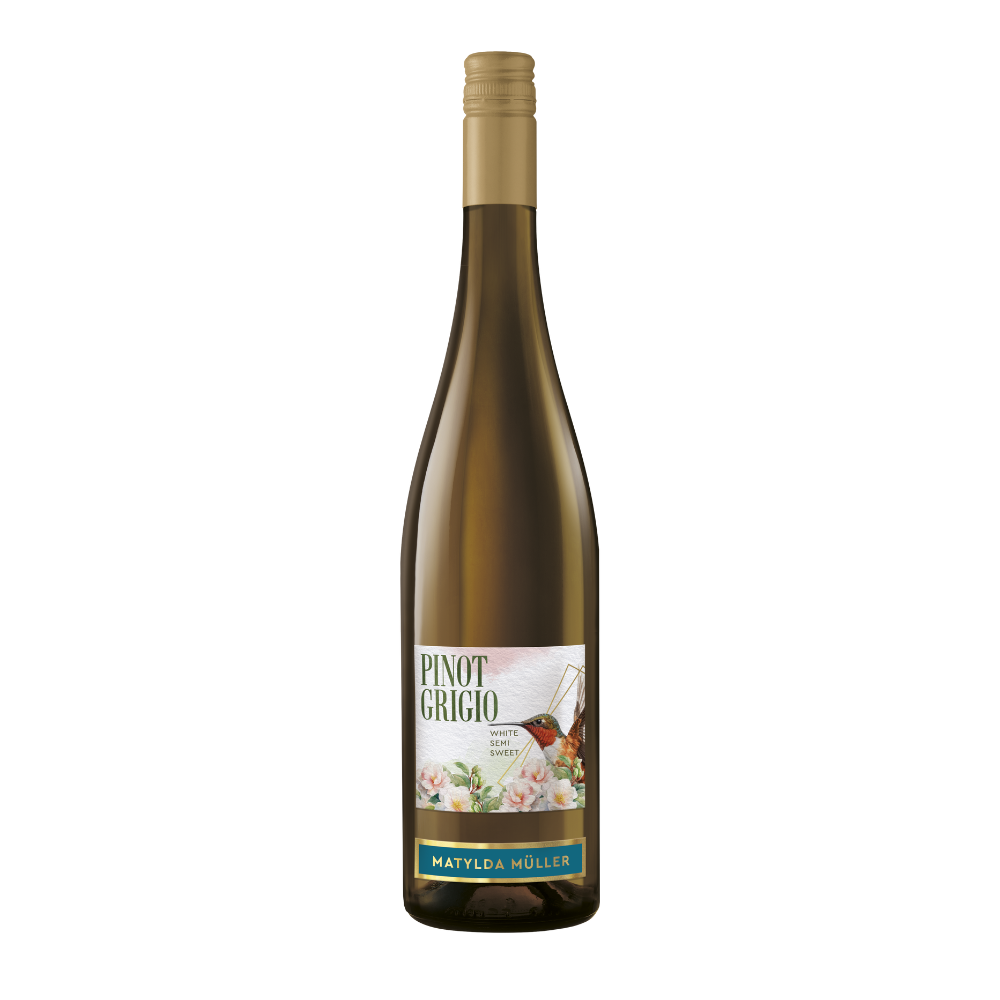 Wino Matylda Muller Pinot Grigio 11,5% białe półsłodkie 750 ml