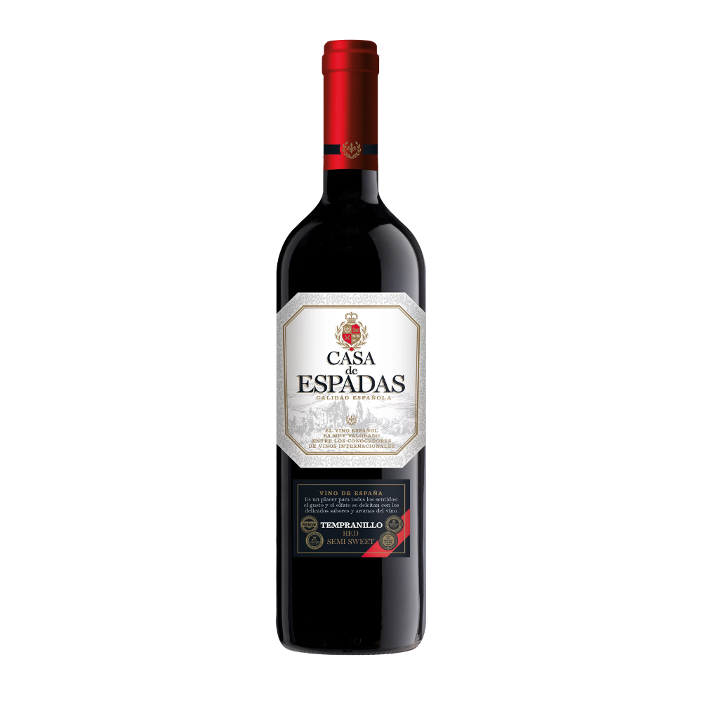 Wino Casa De Espadas Tempranillo 13% czerwone półsłodkie 750 ml