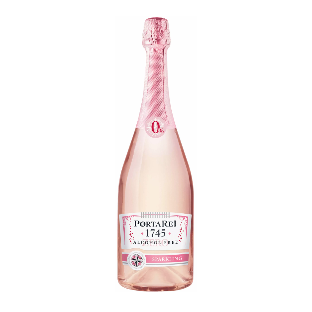 Wino PortaRei 1745 Alcohol Free Rose 0% różowe półsłodkie 750 ml