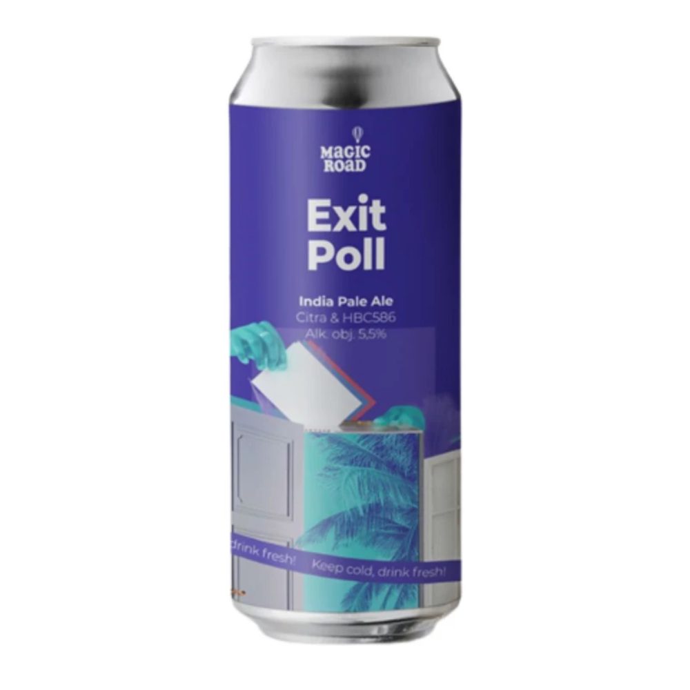 Piwo Magic Road Exit Poll India Pale Ale 5,5% 500 ml puszka