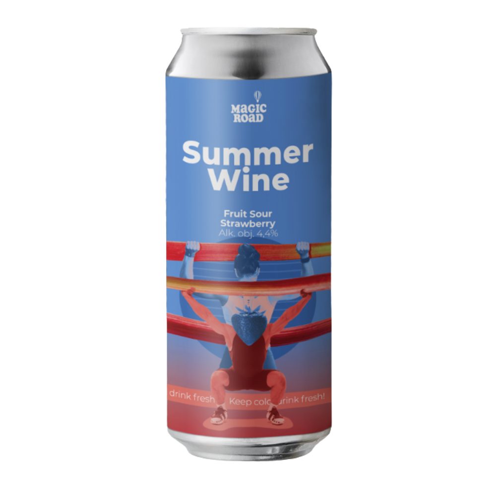 Piwo Magic Road Summer Wine Strawberry 4,4% 500 ml puszka