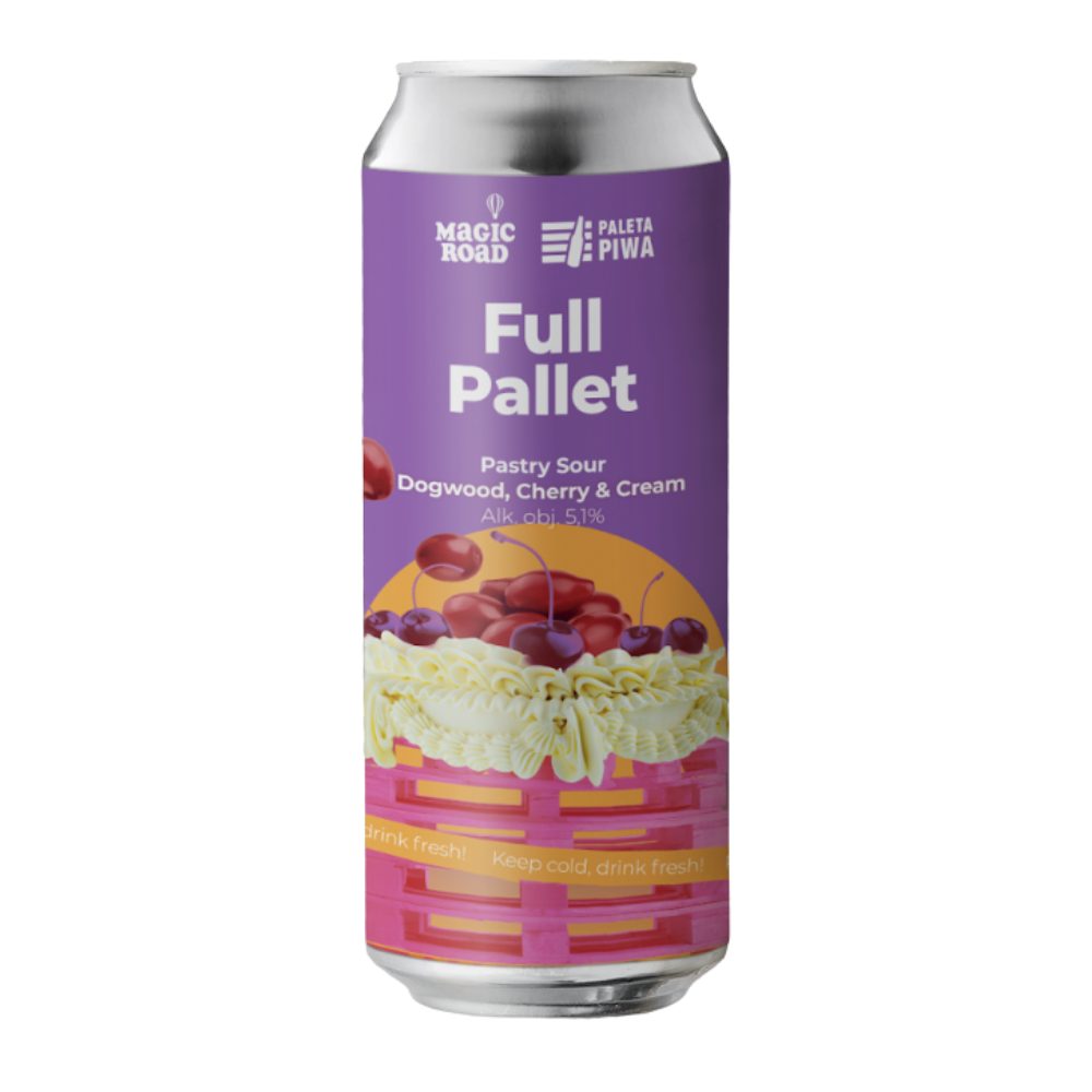 Piwo Magic Road Full Pallet Dogwood, Cherry & Cream 5,1% 500 ml puszka